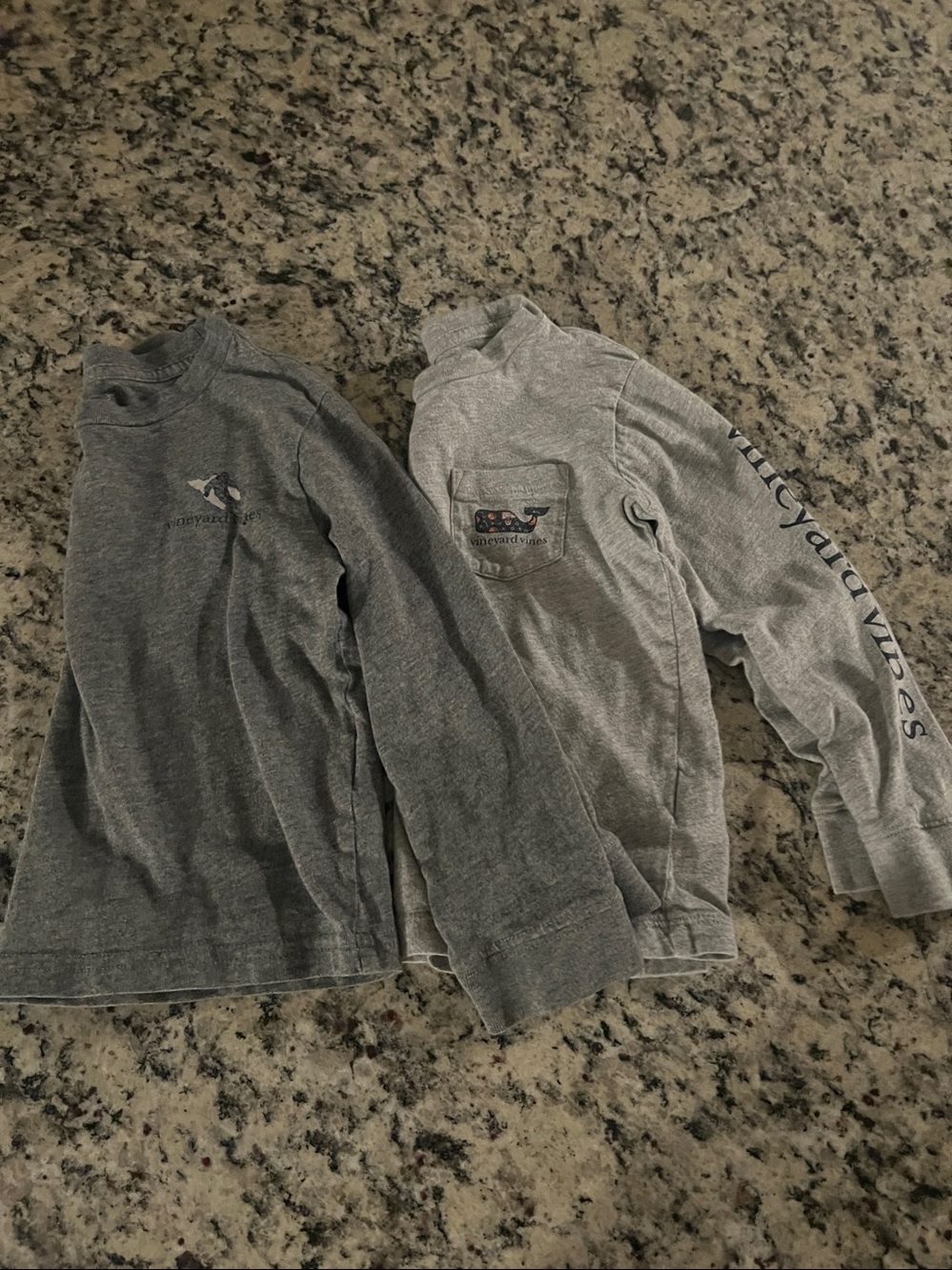 2 Vineyard Vines Long Sleeve Pocket T Shirts